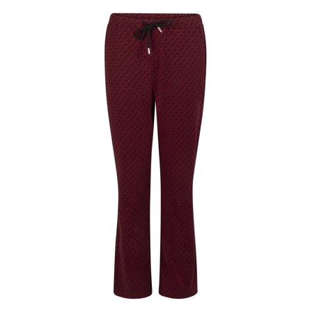 Zoso 224 Audrey Jaquard Pant Ruby Red/ Black , Rood , Dames , Maat: XL