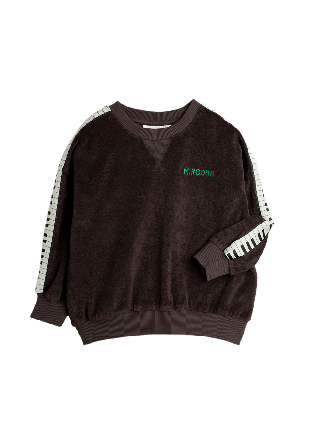 Mini Rodini Piano terry sweatshirt Hoodies & sweatshirts Unisex Svart 80/86