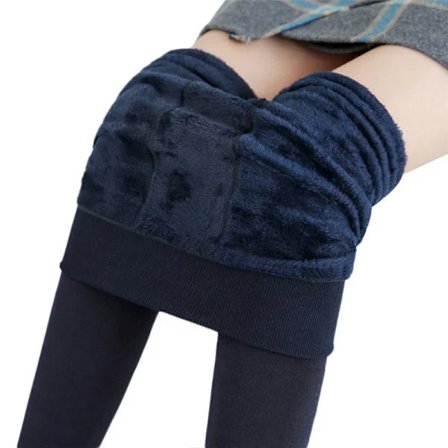 Dam Vinterleggings Varma Leggings Hög Midja Enfärgad Sammet Dam Förtjockade Sammet Leggings Casual Stretchiga Leggings