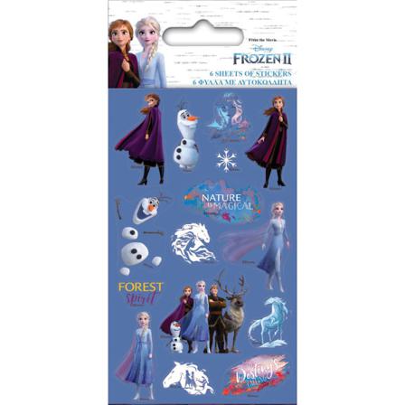 Frozen Ii 6 Små Ark Klistermärken Klistermärke Frost Elsa Anna