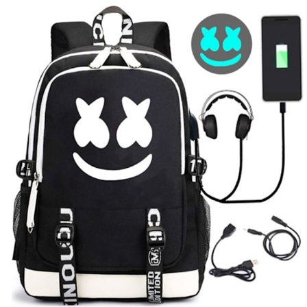 Fashionabel Studentryggsäck Med Usb-port #6