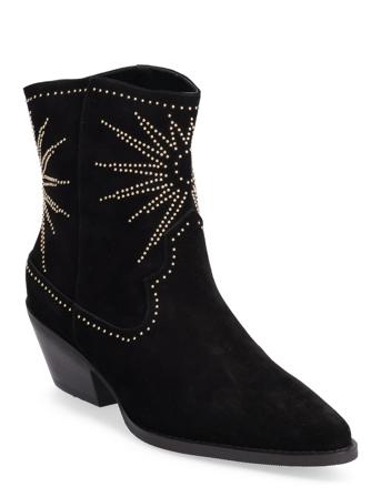 Boot Shoes Boots Ankle Boots Ankle Boot - Heel Svart Sofie Schnoor
