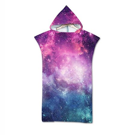 Badstrandhandduk med huva mikrofiberrock handduk poncho Kompatibel med simning