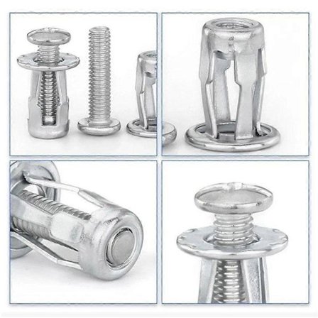 Jack Nut M6 Jack Metallipultti Mutterit Pultti Terälehtipultti Mutterit Hiiliteräs Hollo