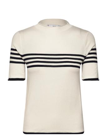 Fine Knit Striped Sweater Beige Mango
