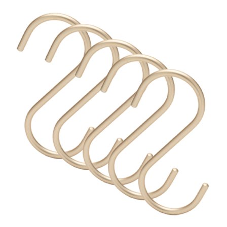 5 st S-formad krok för att hänga kläder Handväska Aluminiumlegering Slitstark förvaringshållare mot deformation