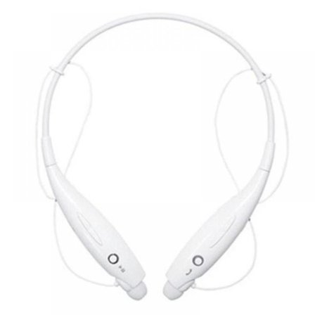 Stereo brusreducerande headset trådlöst Bluetooth headset vitt