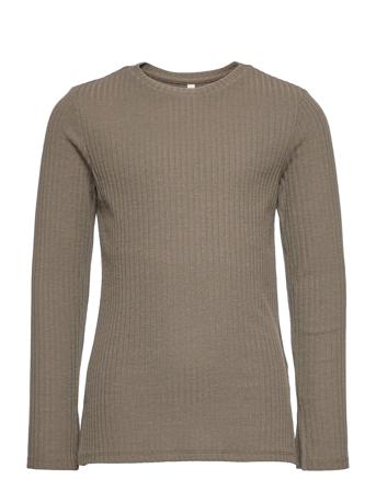 Konnella L/S Slit Top Jrs Green Kids Only