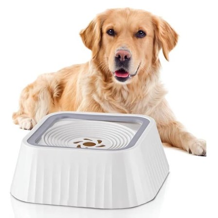 Spildfri Vandskål til Hund – Stor Hundeskål 1,3L (45oz), Sikkerhedsdesign, Let at Rengøre, Passer til Alle Kæledyr