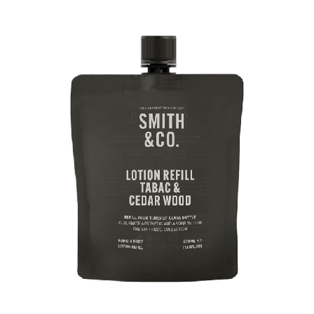 Smith & Co Refill Hand Kroppslotion Tabac Cedarwood Bodylotion kroppsoljor Unisex 400ML