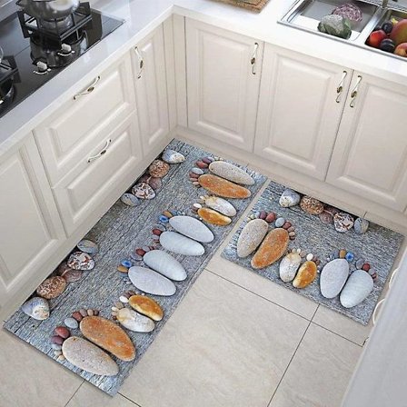 Kök Golvmatta Hem Entré Dörrmatta Lyx Dekoration Matta för Vardagsrum Anti-Slip Badrum Matta Hallway Långa Mattor