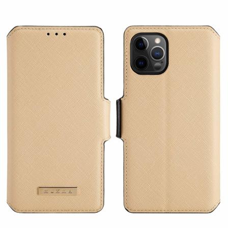 Muxma Saffiano Plånboksfodral Till Apple Iphone 11 - Beige
