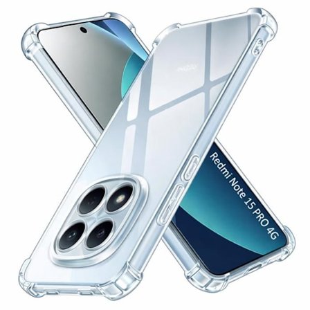 Cover til Xiaomi Redmi Note 15 PRO 4G - Stødabsorberende Beskyttelse TPU Blød Transparent Phonillico