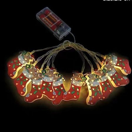 LED-julelys, trælanternestribe 3 3