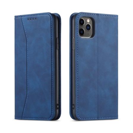(Sininen) Magneettinen nahkakotelo iPhone 14 PRO MAX (6.7), iskunkestävä TPU-kotelo, PU-nahkainen lompakkokotelo, korttipaikka, magneettilukko