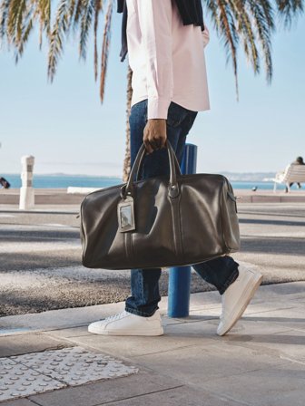 John Henric Men's Brown Weekend Bag Como Size Onesize