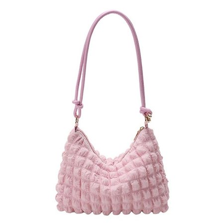 Myk Cordfløyel Rutete Underarm Bag Mote Enkelt Ensfarget Håndveske