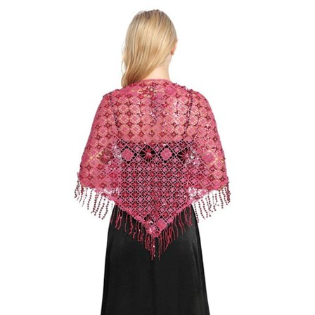 Aftenkjoler Sjal Lady Cape Wraps ROSE RED ROSE RED