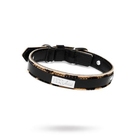 LUCKY LEOPARD - Läder Hundhalsband - Scarfes, Charms & Halsbandssmycken, Draglinor, Läder- & Textilhalsband på Doggie.se