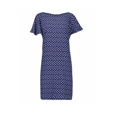 Freebird Ava-Butterfly , Blauw , Dames , Maat: S Casual jurken