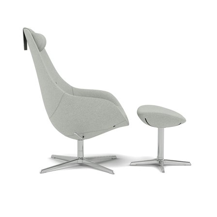 Varier Furniture Kokon - Grey Wool - Chrome base