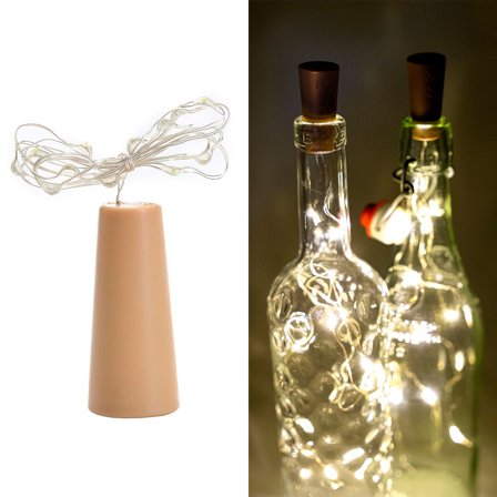 Flaskbelysning Kork med LED Slinga