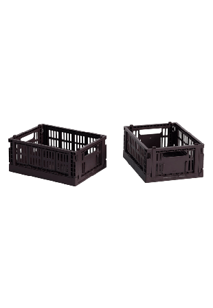 HAY Colour Crate Mini Set of 2 Bordeaux Förvaring Lila