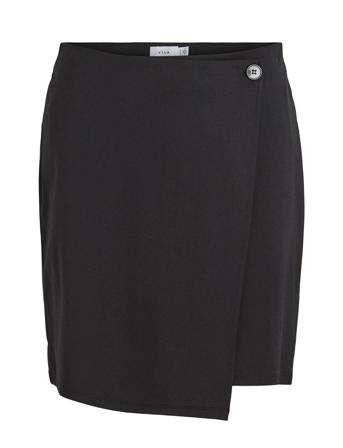 Visavannah Short Skirt/Su Kort Skjørt Svart Vila*Betinget Tilbud