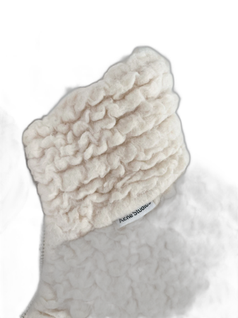 Beige teddyjacka från Acne Studios