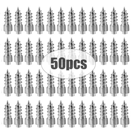 Piggskruer for snødekk, antiskli-pigger, vinterbil, motorsykkel, sykkeldekk, skosåle, ispigger, klosser 12 mm