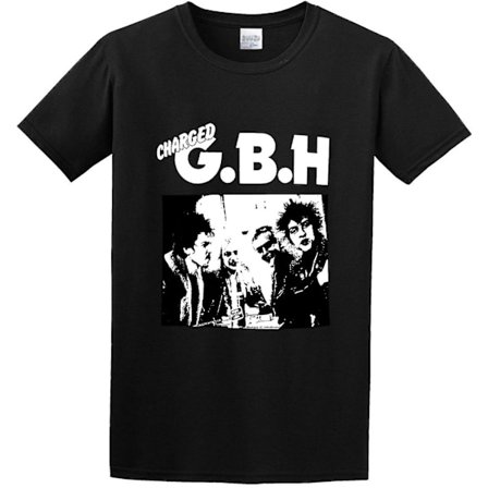 Charged Gbh Album Street Punk Band O Neck Herre T-skjorte - voksen, 3xl