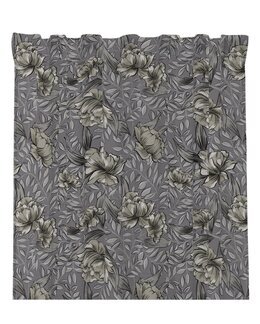 Yhdistelmänauhaverho Toulouse kukallinen 2-pack Harmaa