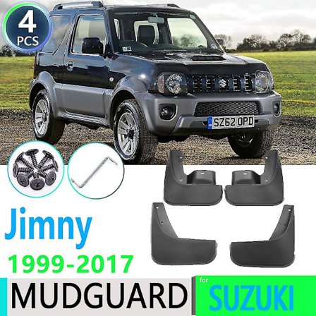 Til Suzuki Jimny Jb 1999~2017 2000 2001 2003 2004 2005 2006 Bilskærm Stænklapper Stænkskærm Stænkklap Biltilbehør