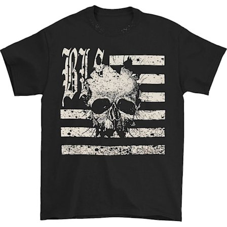 Black Label Society Skully Flag Tee T-shirt