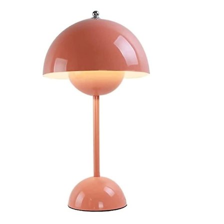 Blomkruka Svamp LED Bordlampor, Modern Knopp Macaron Bordlampa Vintage Läslampa