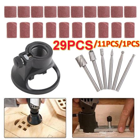 29-delars roterande multiverktyg skärskena höghastighetsstål router borr bits kit tillbehör för Dremel