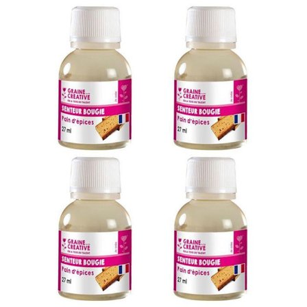 Doftljus - GRAINE CREATIVE - Pepparkaka - 108 ml - 4 burkar om 27 ml - Unisex