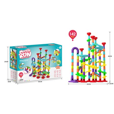 DIY Marmorbane Byggesteiner 3D Labyrint Leker Til Barn Julegave