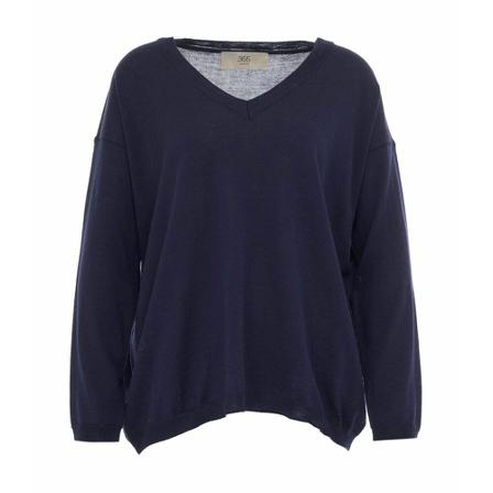 Jucca Women& Clothing Strik Blue Aw22 Blå, Dame Striktrøjer