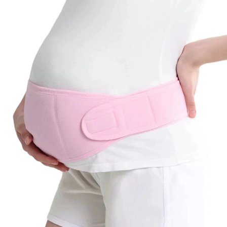 Støttebælte til graviditet, fleksibelt lændestøtte-maternitybælte til lindring af smerter i lænden og bækkenet, åndbar og komfortabel 