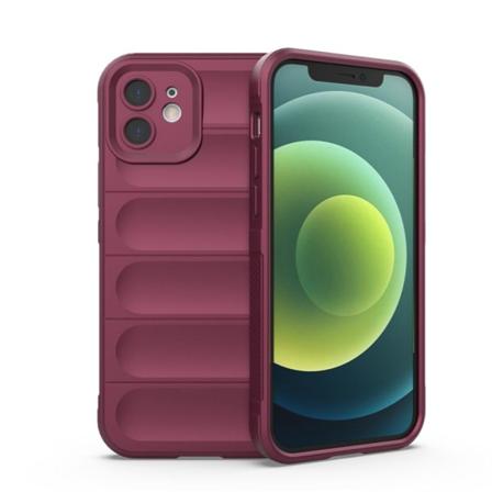 Iphone 12 Skal Shockproof Rugged Tpu - Vinröd