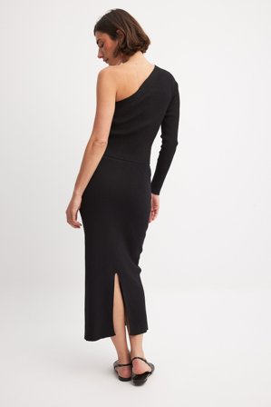 NA-KD Jupe mi-longue en tricot - Jupes en tricot - Noir - XS