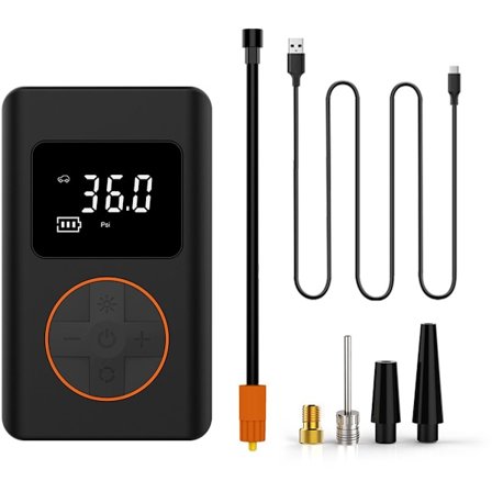 Bærbar Elektrisk Luftpumpe, Mini Elektrisk Cykelpumpe, Mini Elektrisk Dækpumpe til Cykler, Egnet til Biler, Mountainbikes, Basketballs, Luftmadrasser