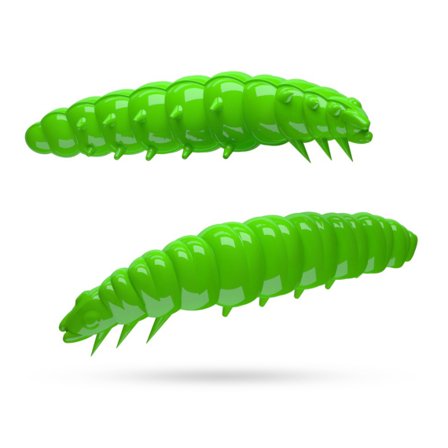 Libra Lures Larva 45 Cheese (8-pack) - Hot Green