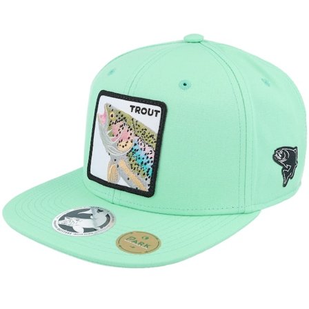 Skillfish - Zelená snapback Kšiltovka - Pro Fishing Trout Teal Sustainable Snapback @ Hatstore