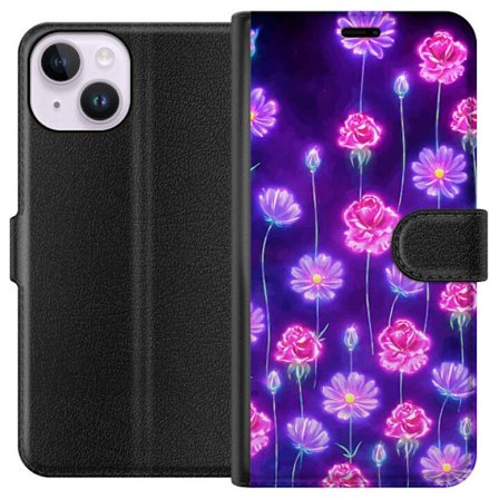 Kompatibelt Lommeboketui til Apple iPhone 14 Bloom Reverie Electric Petals