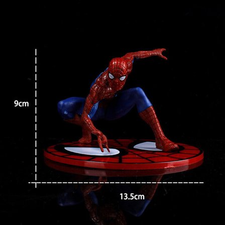 Marvel Avengers Iron-man Spiderman-Action Hulkfigurer SuperHero Toy With Base