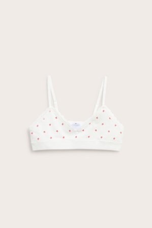 Kappahl | Bezszwowy top z koronką Offwhite 134/140 | Dziecko