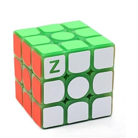 3x3 Fluorescerande Hastighetskub Glow In Dark Magic Speed Cube Hjärnteasers IQ-pussel Grön Fluorescerande
