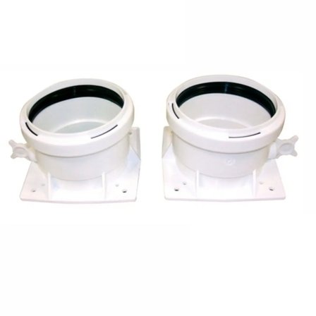 Kit sdoppiato scarico fumi tubi separati 80/80 sdoppiatore per caldaia Ferroli a condensazione Divacondens